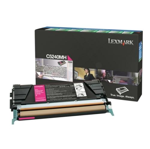 Lexmark Väriainekasetti magenta (C5240MH / 00C5240MH) (Return, korkea kapasiteetti)