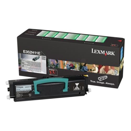 Lexmark Väriainekasetti musta (E352H11E / 0E352H11E) (Return, korkea kapasiteetti)