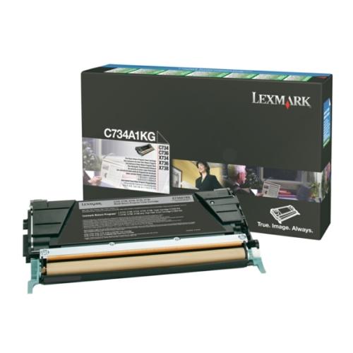 Lexmark Väriainekasetti musta (C734A1KG / 0C734A1KG) (Return)