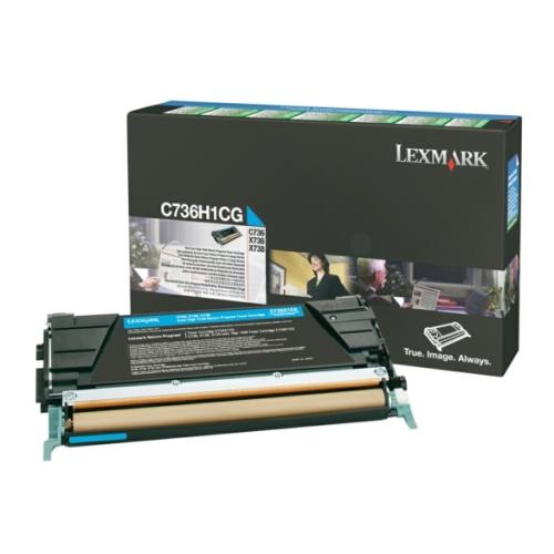 Lexmark Väriainekasetti syani (C736H1CG / 0C736H1CG) (Return)