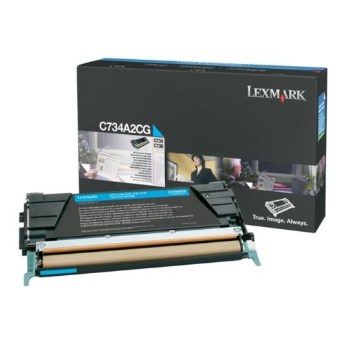 Lexmark Väriainekasetti syani (C734A1CG / 0C734A1CG) (Return)