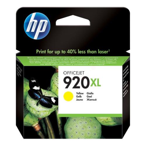 HP Mustepatruuna keltainen (CD974AE / 920XL) (korkea kapasiteetti)