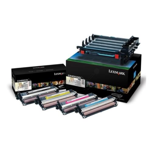 Lexmark Rumpu musta / syani / magenta / keltainen (C540X74G / 0C540X74G) (multipack)