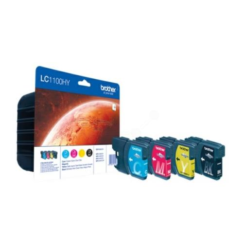 Brother Mustepatruuna musta / syani / magenta / keltainen (LC1100HYVALBPDR) (multipack)
