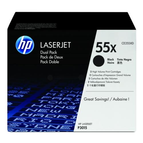HP Väriainekasetti musta (CE255XD / 55X) (Kaksoispakkaus, korkea kapasiteetti)