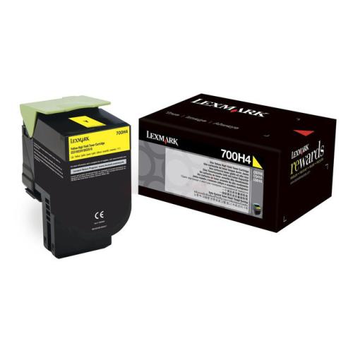 Lexmark Väriainekasetti keltainen (70C0H40 / 700H4)
