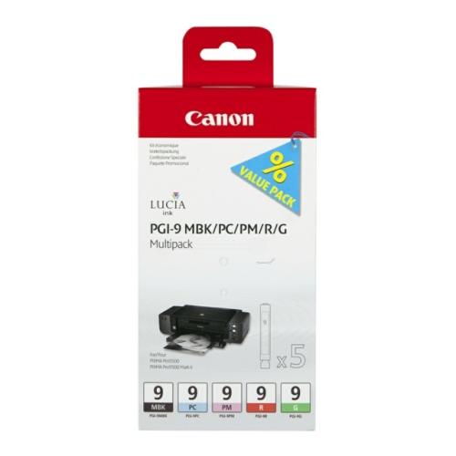 Canon Mustepatruuna musta mato / syanikuva / magenta foto / punainen / vihreä (1033B013 / PGI9) (multipack)