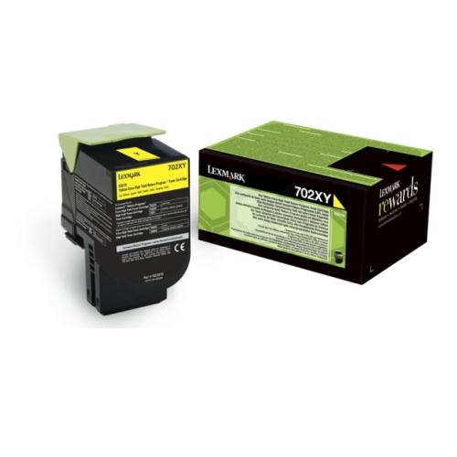 Lexmark Väriainekasetti keltainen (70C2XY0 / 702XY) (Return, korkea kapasiteetti)
