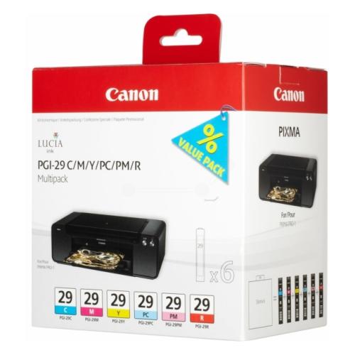 Canon Mustepatruuna syani / magenta / keltainen / syanikuva / magenta foto (4873B005 / PGI29) (multipack)