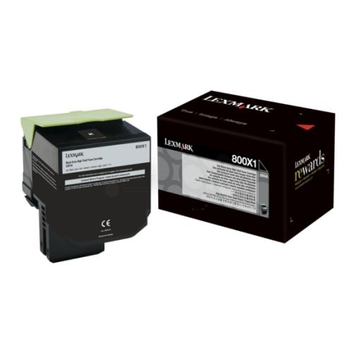Lexmark Väriainekasetti musta (80C0X10 / 800X1) (korkea kapasiteetti)