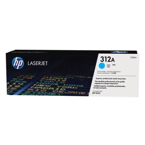 HP Väriainekasetti syani (CF381A / 312A)
