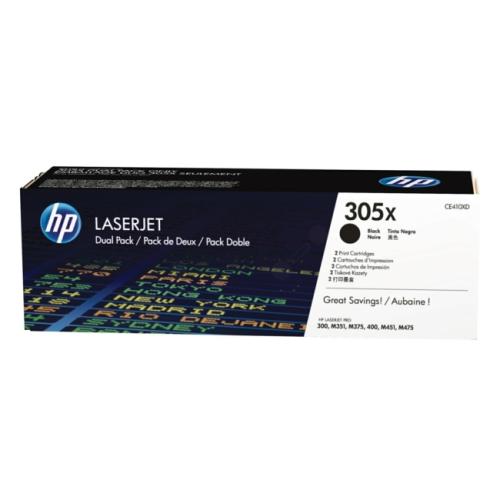 HP Väriainekasetti musta (CE410XD / 305X) (Kaksoispakkaus)