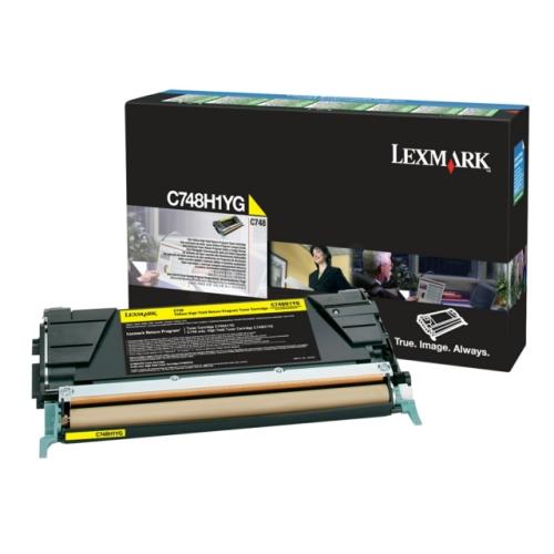 Lexmark Väriainekasetti keltainen (C748H1YG / 0C748H1YG) (Return)