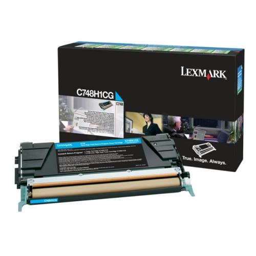 Lexmark Väriainekasetti syani (C748H1CG / 0C748H1CG) (Return)