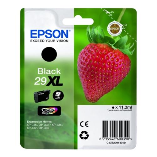 Epson Mustepatruuna musta (C13T29914012 / 29XL) (korkea kapasiteetti)