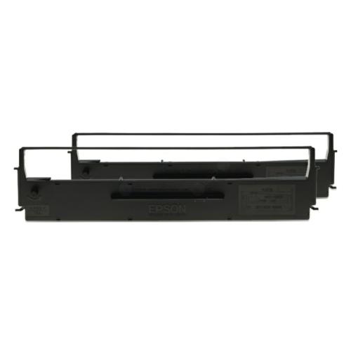 Epson Värinauha musta (C13S015614 / S015614) (Kaksoispakkaus)