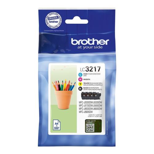 Brother Mustepatruuna musta / syani / magenta / keltainen (LC3217VALDR) (multipack)