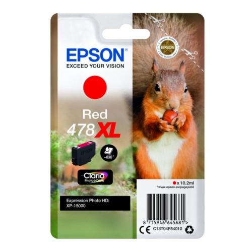 Epson Mustepatruuna punainen (C13T04F54010 / 478XL) (korkea kapasiteetti)