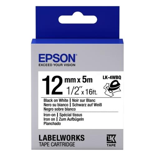 Epson Etiketti musta / valkoinen (C53S654024 / LK4WBQ)
