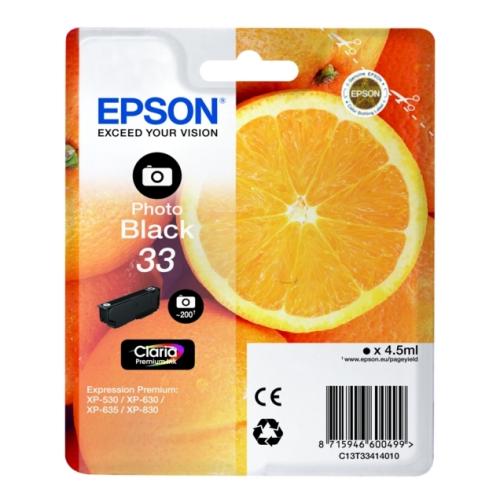 Epson Mustepatruuna musta kuva (C13T33414012 / 33)