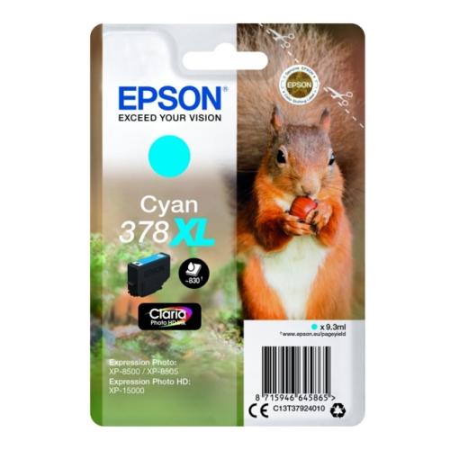 Epson Mustepatruuna syani (C13T37924010 / 378XL) (korkea kapasiteetti)