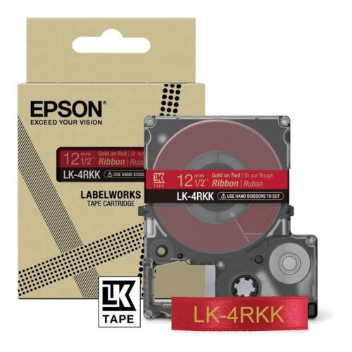 Epson Etiketti punainen / kulta (C53S654033 / LK4RKK)