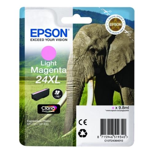 Epson Mustepatruuna magenta foto (C13T24364012 / 24XL) (korkea kapasiteetti)