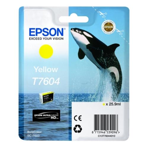 Epson Mustepatruuna keltainen (C13T76044010 / T7604)