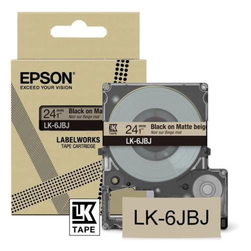 Epson Etiketti musta (C53S672092 / LK6JBJ)