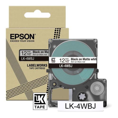 Epson Etiketti musta / valkoinen (C53S672062 / LK4WBJ)