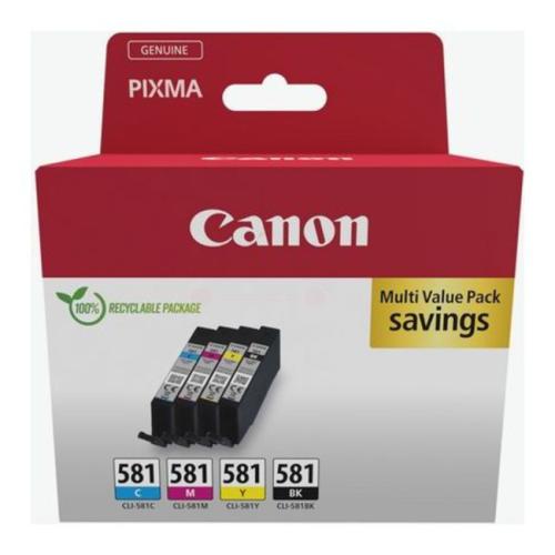 Canon Mustepatruuna musta / syani / magenta / keltainen (2103C006 / CLI581) (multipack)