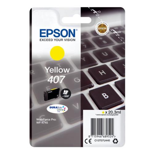 Epson Mustepatruuna keltainen (C13T07U440 / 407)