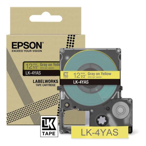 Epson Etiketti gray/yellow (C53S672104 / LK4YAS)