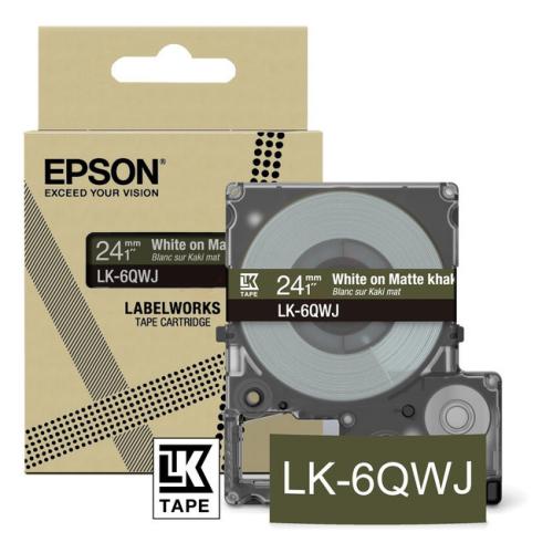Epson Etiketti ruskea / valkoinen (C53S672090 / LK6QWJ)