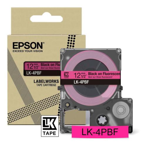 Epson Etiketti black/Pinkki (C53S672100 / LK4PBF)