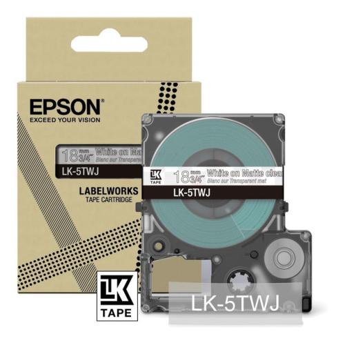 Epson Etiketti läpinäkyvä / valkoinen (C53S672069 / LK5TWJ)