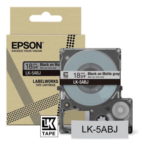 Epson Etiketti musta / harmaa (C53S672087 / LK5ABJ)