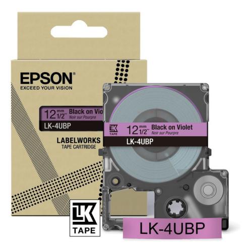 Epson Etiketti black/purple (C53S672101 / LK4UBP)