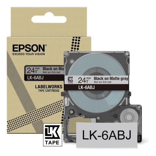 Epson Etiketti musta / harmaa (C53S672088 / LK6ABJ)