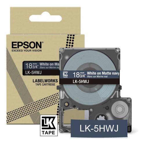 Epson Etiketti sininen / valkoinen (C53S672085 / LK5HWJ)
