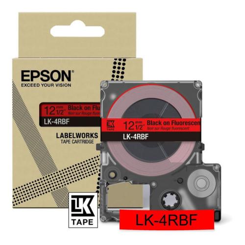 Epson Etiketti musta / punainen (C53S672099 / LK4RBF)
