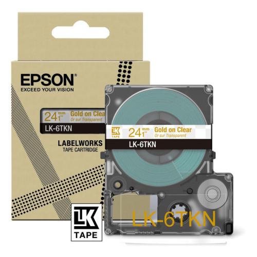 Epson Etiketti läpinäkyvä/kulta (C53S672098 / LK6TKN)