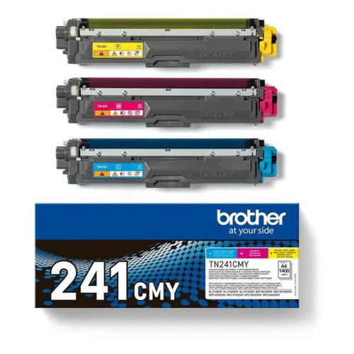 Brother Väriainekasetti syani / magenta / keltainen (TN241CMY) (multipack)