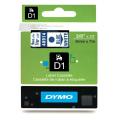 Dymo Etiketti sininen / valkoinen (40914 / S0720690), 9mm, laminated