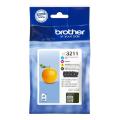 Brother Mustepatruuna musta / syani / magenta / keltainen (LC3211VALDR) (multipack)