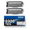 Brother Väriainekasetti musta (TN2320TWIN) (Kaksoispakkaus)