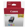 Canon Mustepatruuna syani / magenta / keltainen (2934B016 / CLI521) (multipack)